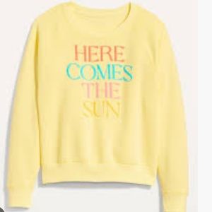 Old Navy The Beatles, Here Comes The Sun crewneck